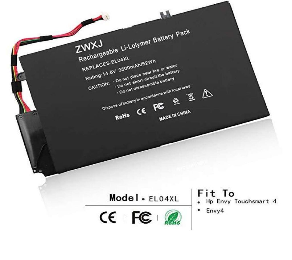 ZWXJ Laptop Battery EL04XL (14.8V 3400MAH 52WH) for Hp Envy Touchsmart 4 Series Envy4 Envy 4-1000 HSTNN-IB3R HSTNN-UB3R TPN-C102 681879-1C1 HQ-TRE 681