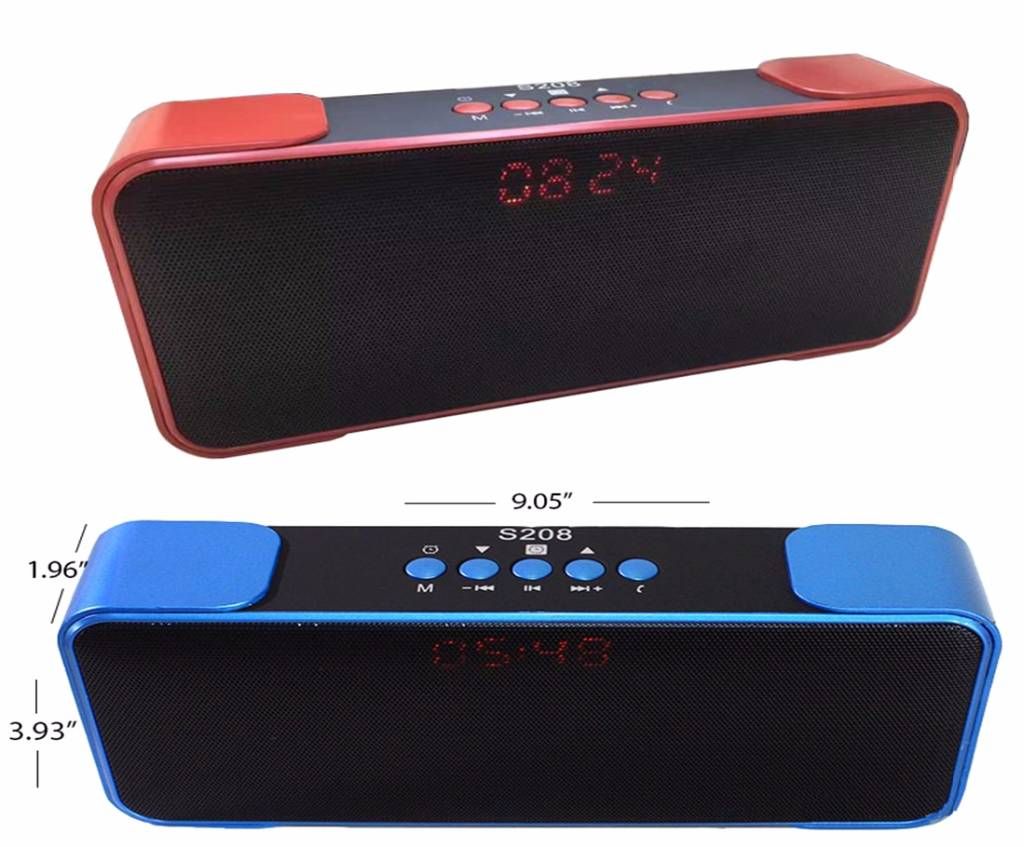 BLUETOOTH SPEAKER WITH DIGITAL CLOCK