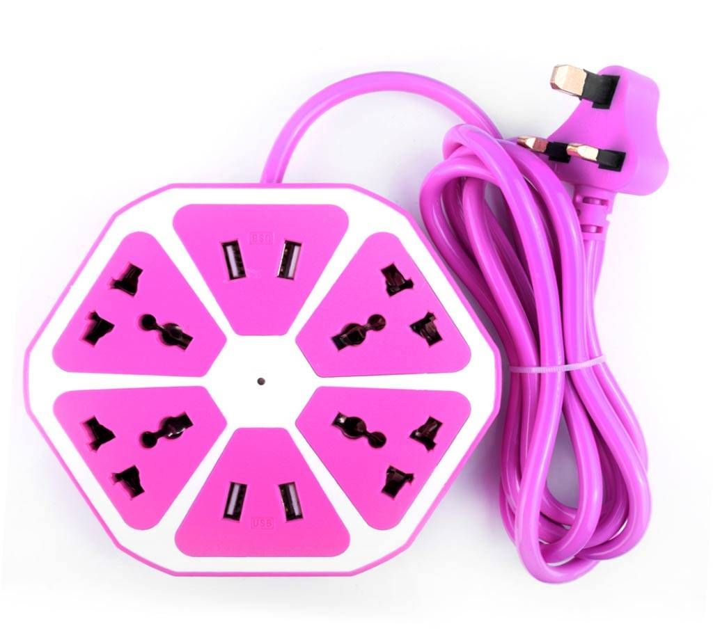 4 USB port with multiplug