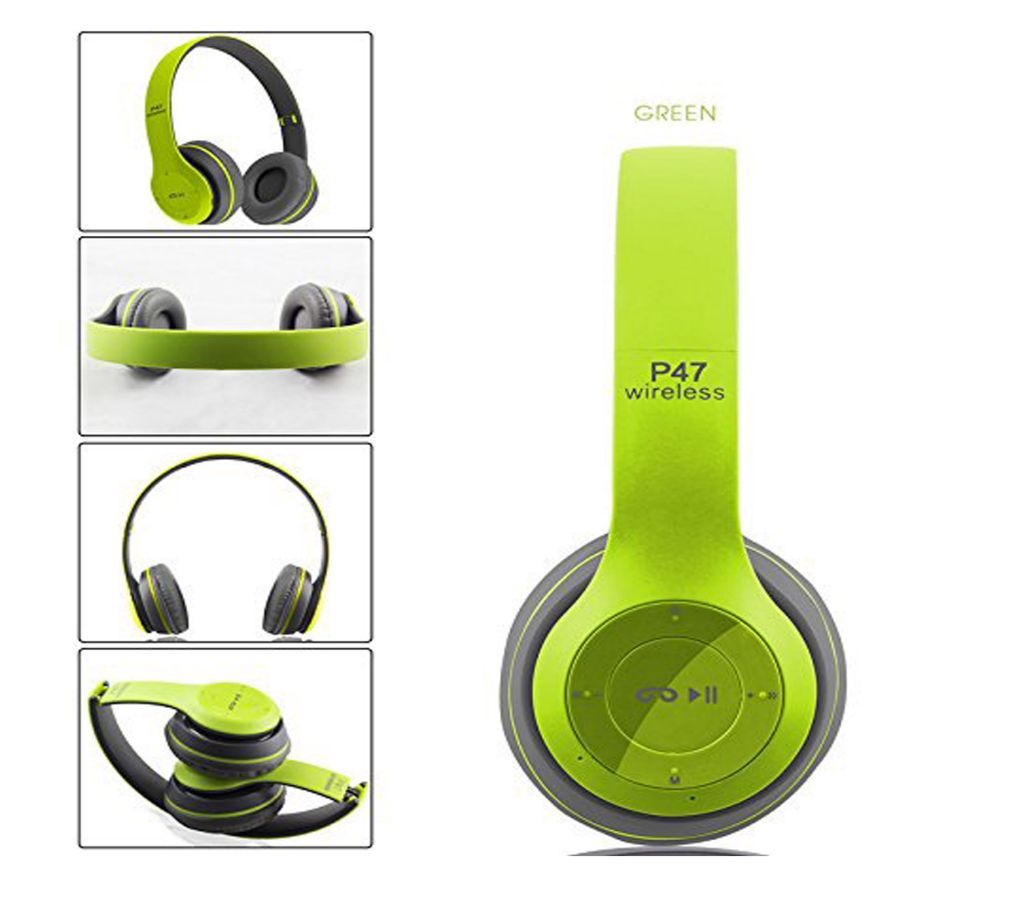 P47 - Wireless Bluetooth Headphone - Green