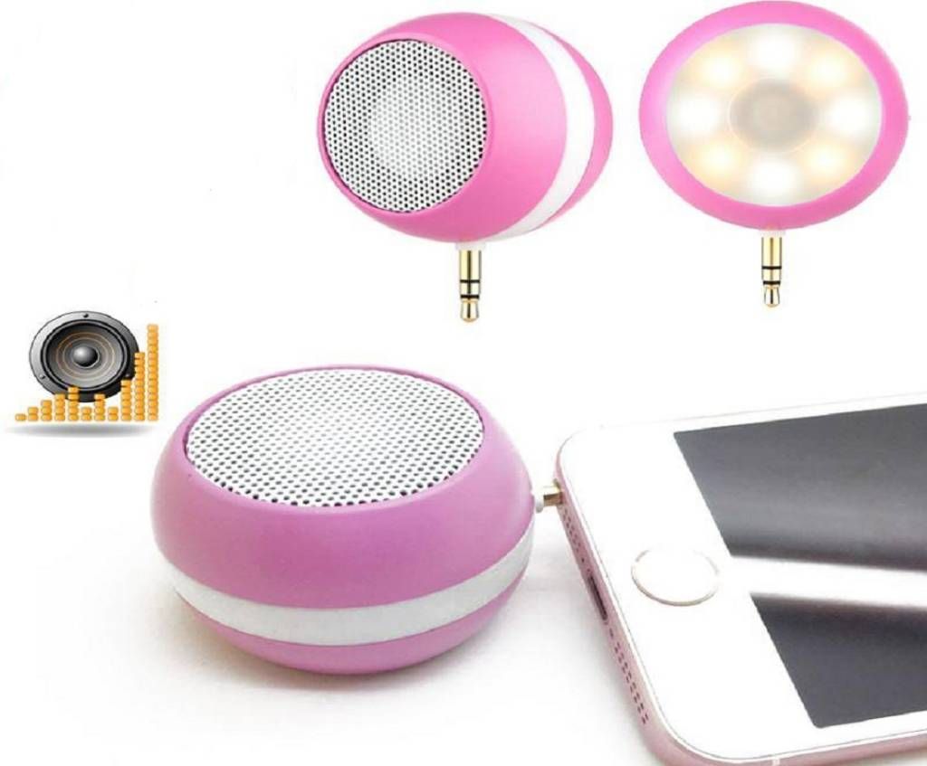 2 in 1 Rechargeable Selfie Light with Speaker