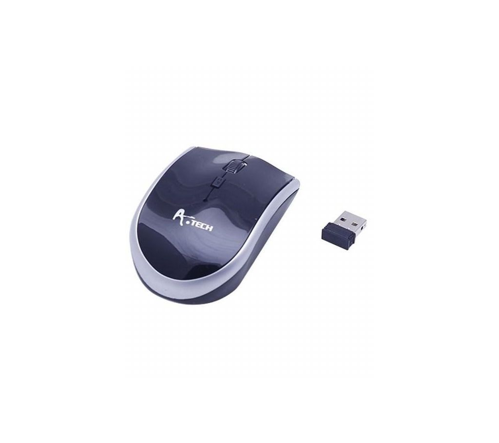 A4tech Wireless Mouse - 2.4G - Black