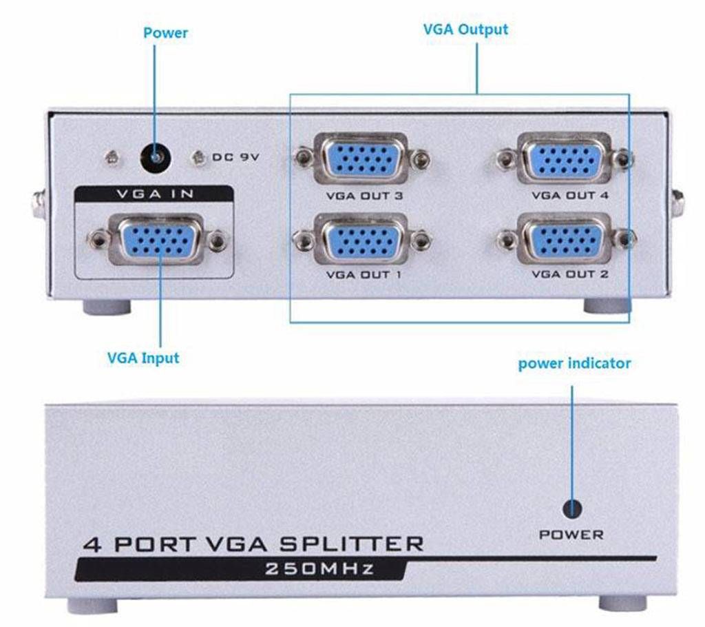 4.1 Port VGA Splitter
