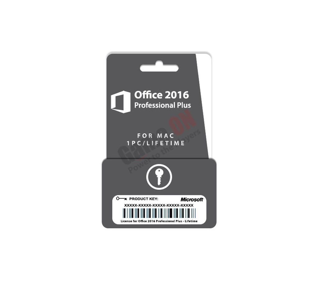 Microsoft Office 2016 Professional Plus (Digital Key) - for MAC