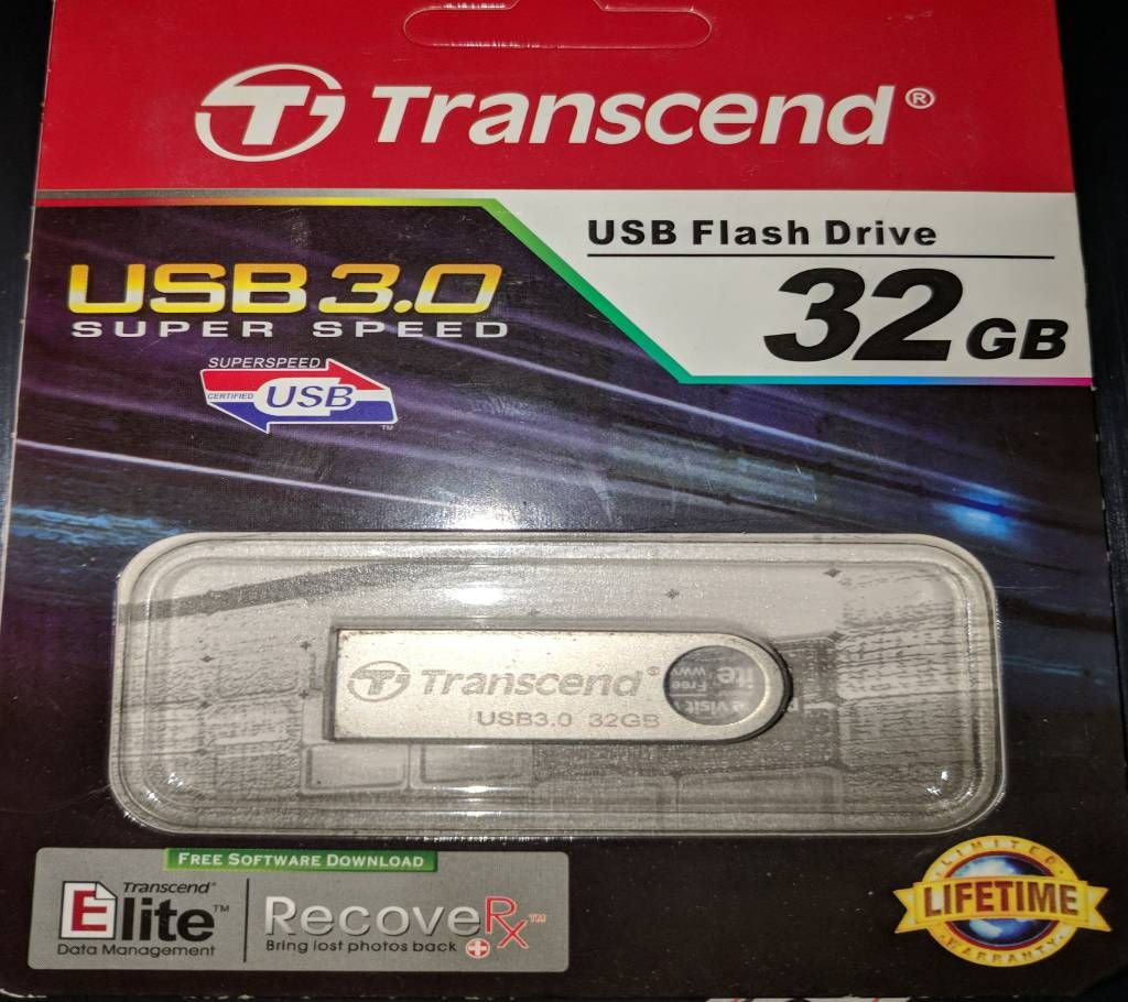 Transcend 32GB Pen Drive (Metal)