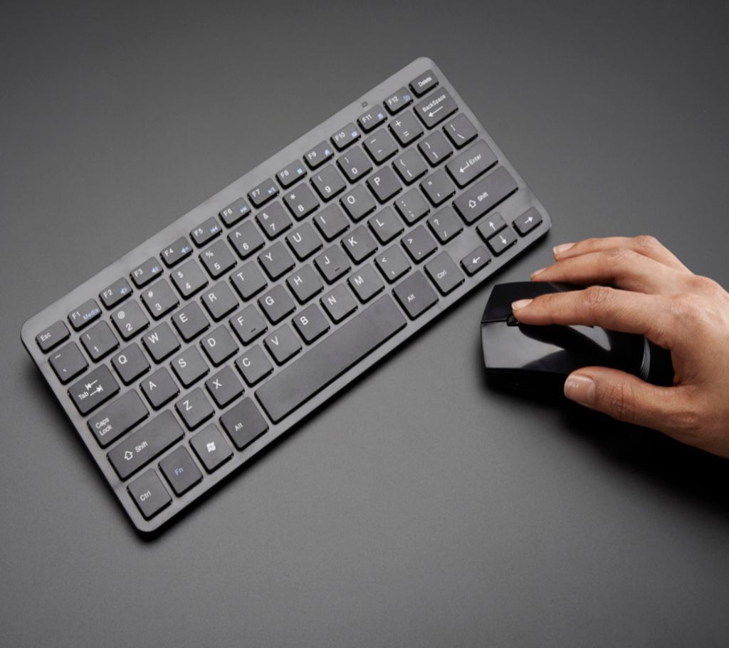 Wireless Mini Keyboard Mouse Combo