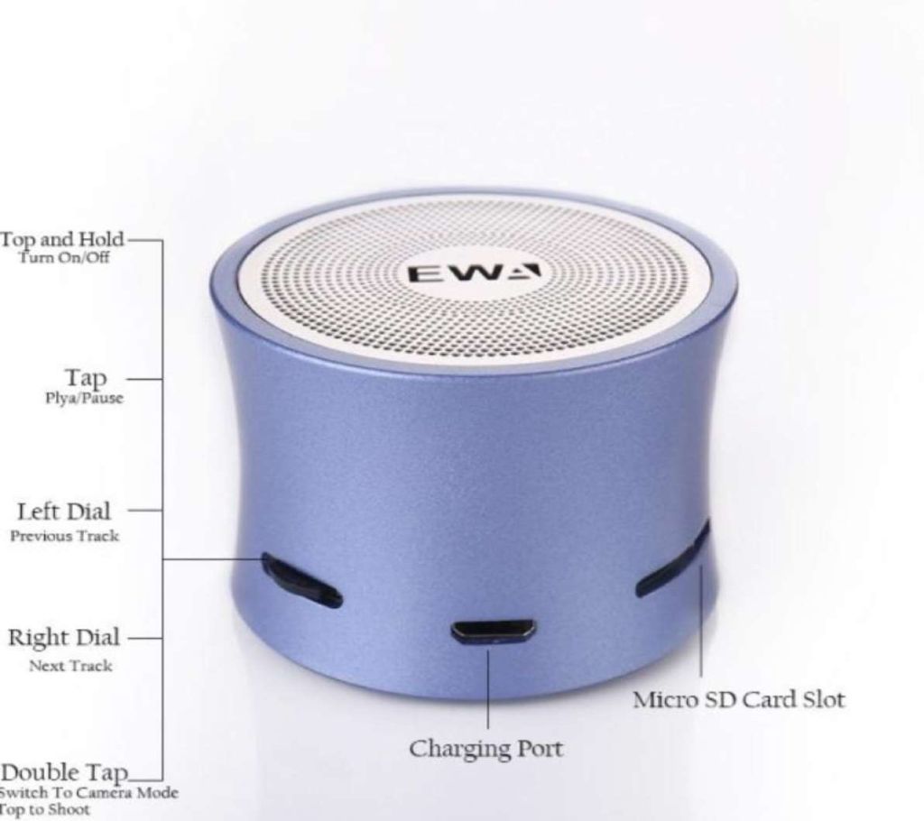 Potlable Mini Bluetooth Speaker WEA 104 Original - Grey