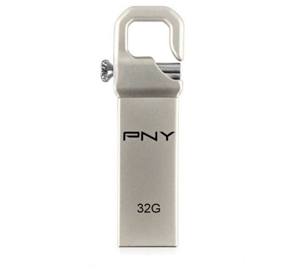 32GB PNY Silver color Pendrive