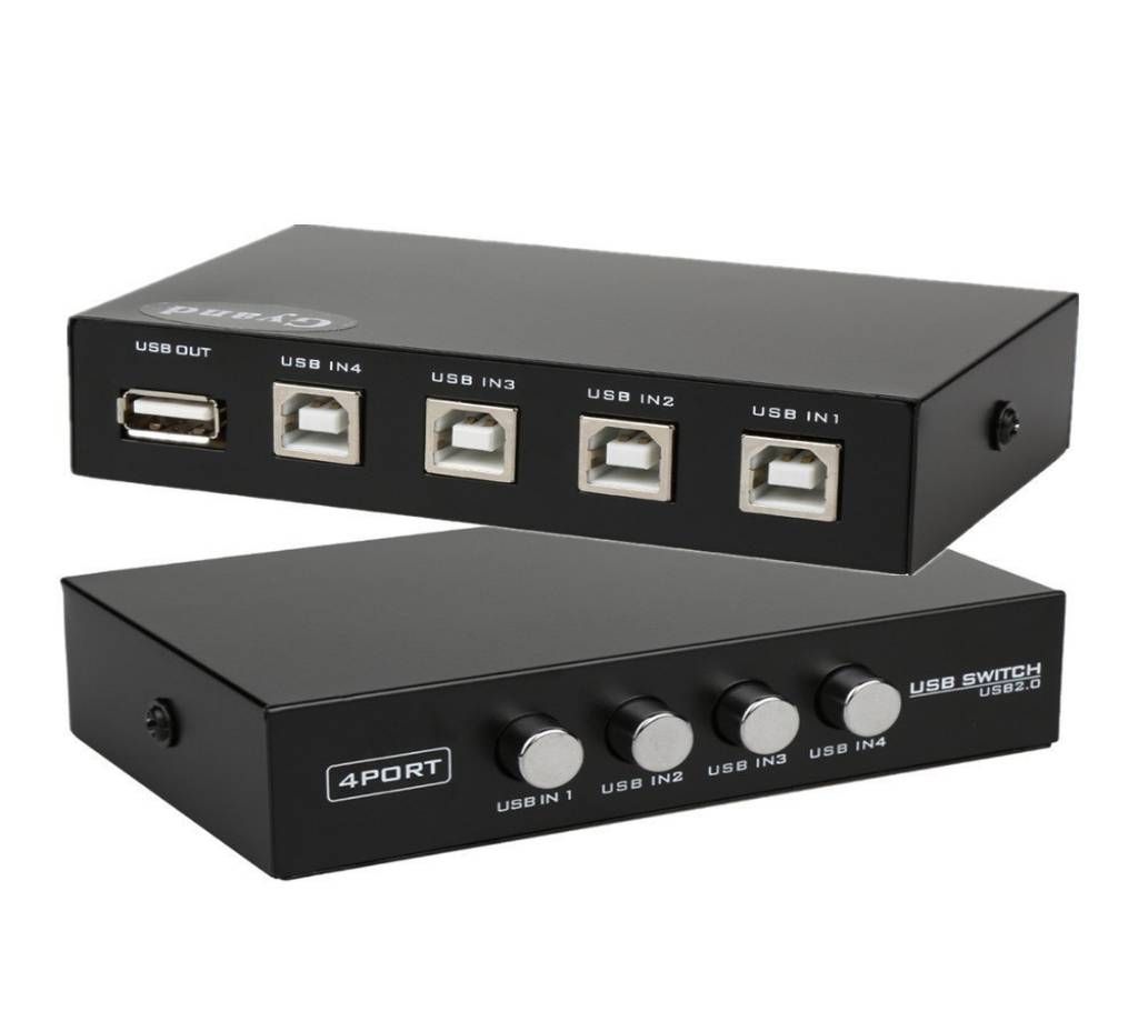 Printer Sharing Switch Hub for 4 PC