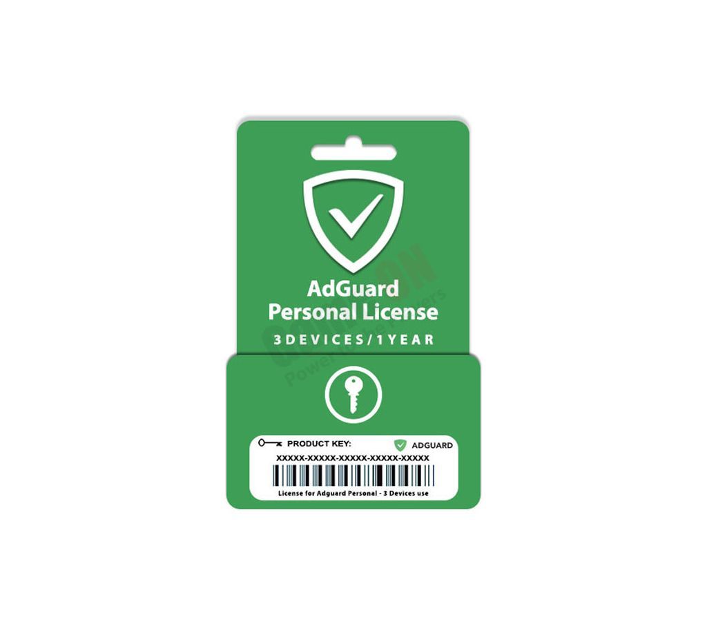 AdGuard Personal (Genuine License Key) - 3Devices/1Year