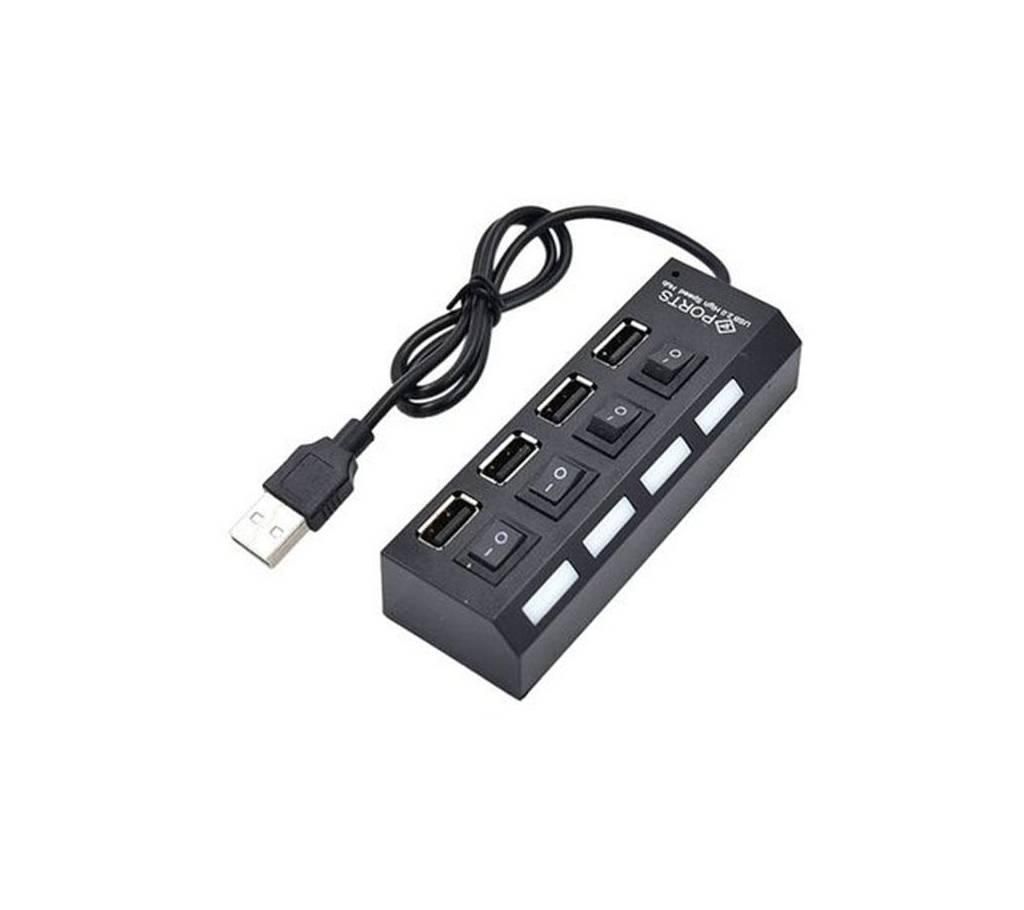 4 Port Usb 2.0 Hub individual power switch 