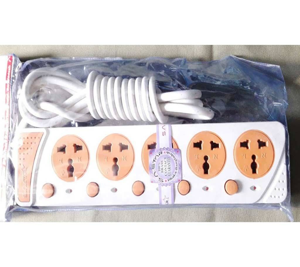 Multi plug 5 port Socket