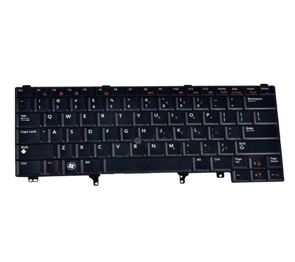 Replacement Laptop Keyboard and Pointer for Dell Latitude E6420 E6320 E6330 E6430 E6440 E5420 E5430 E6420 ATG series Black US Layout, Compatible part