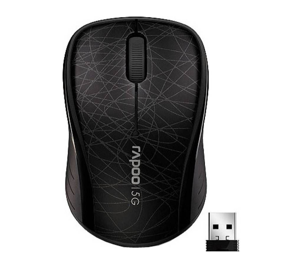 Rapoo 3100P Wireless Optical Mouse (Black)