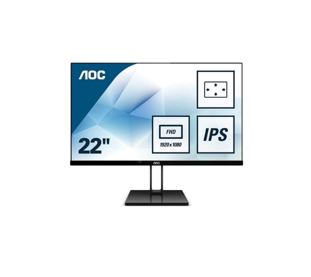 AOC 22V2Q 21.5 inch Full HD Borderless FlickerFree IPS Monitor