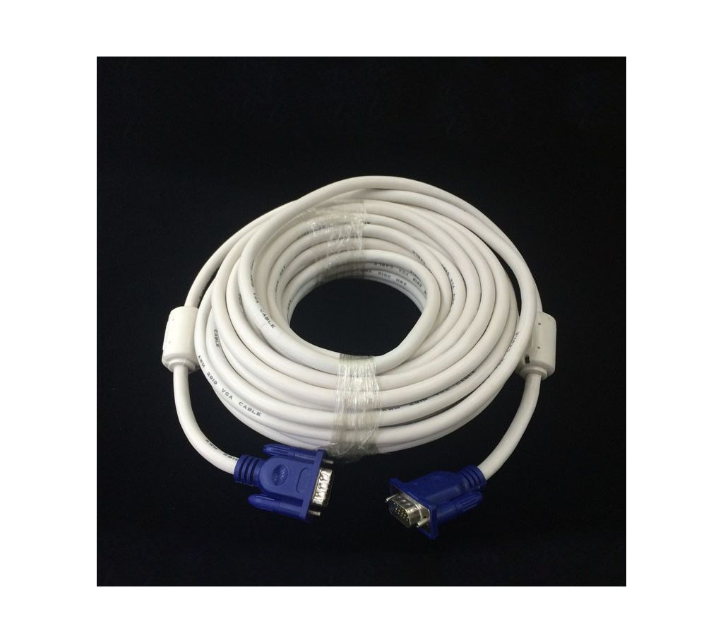 Monitor VGA Cable 10Meter - White