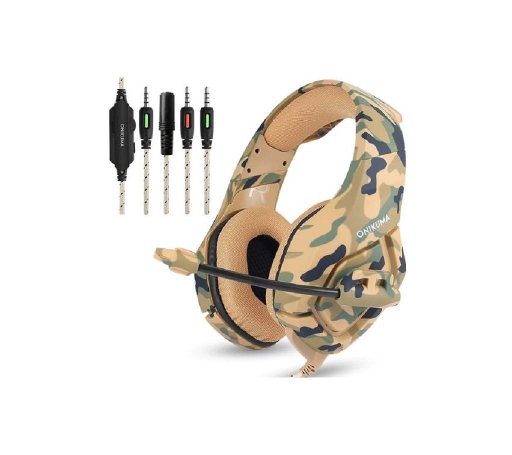 Camouflage PS4 Headset Bass Gaming Headphone