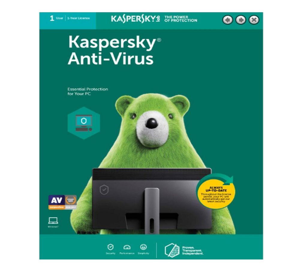 Kaspersky Anti-Virus (1 User | 1 Year License)