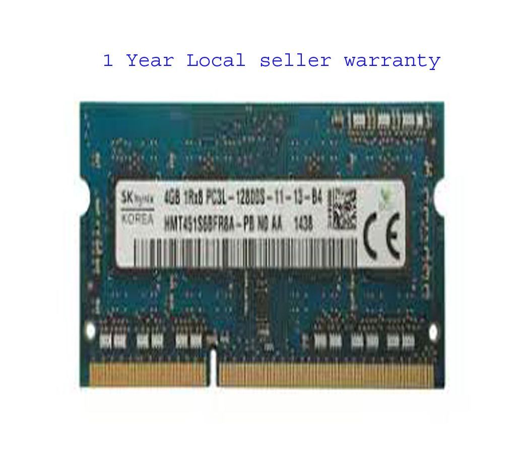 Original SK Hynix DDR3 Ram 4GB 2Rx8 PC3L 12800S 1600MHz Laptop Memory