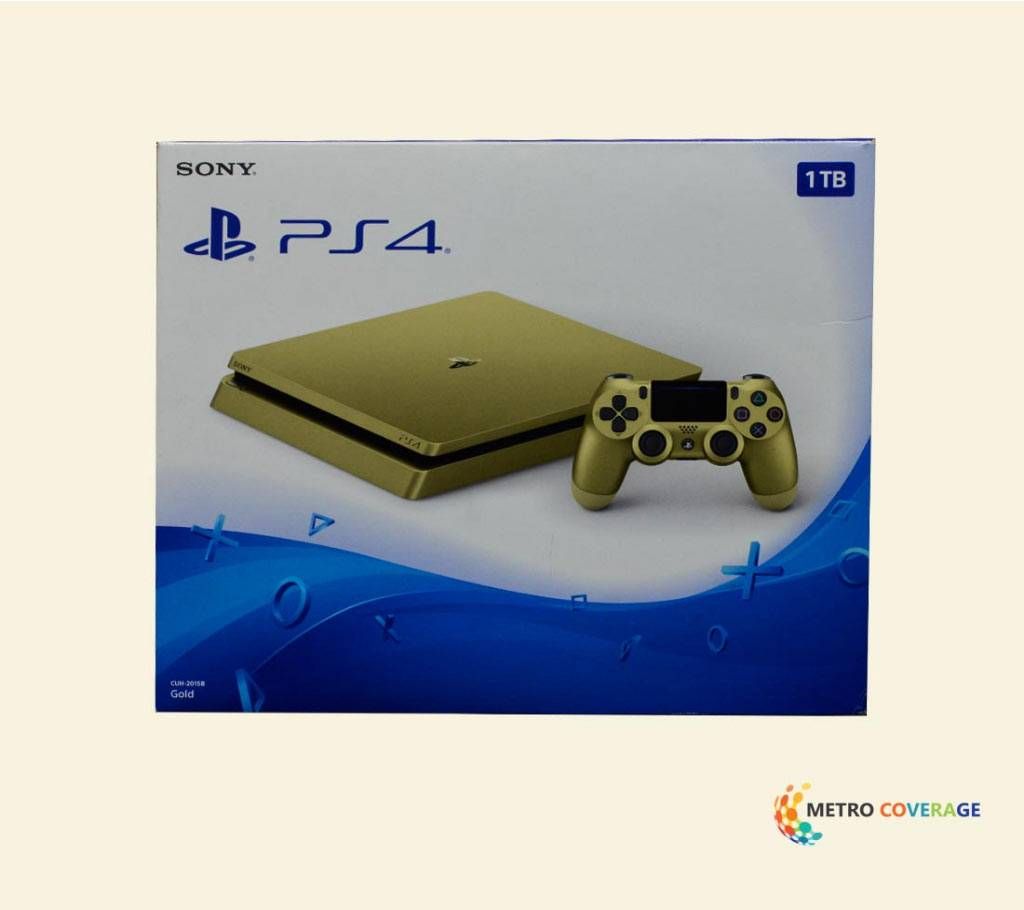 Sony PlayStation 4 Slim 1TB Gold Console