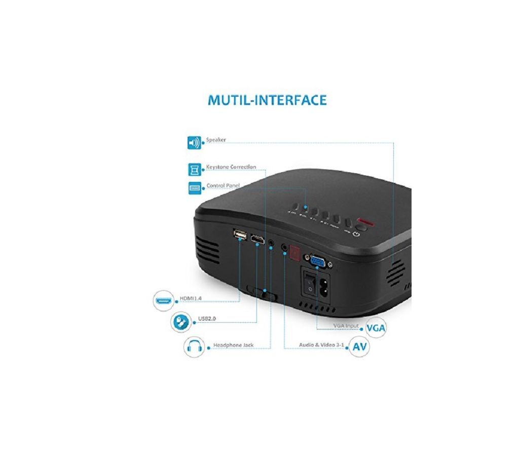 Cheerlux C6 mini Projector + TV Non-android