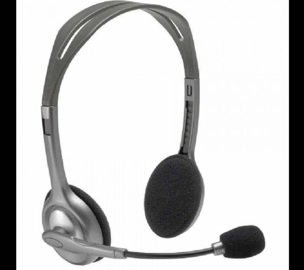 H110 Headphone Logitech Double Port
