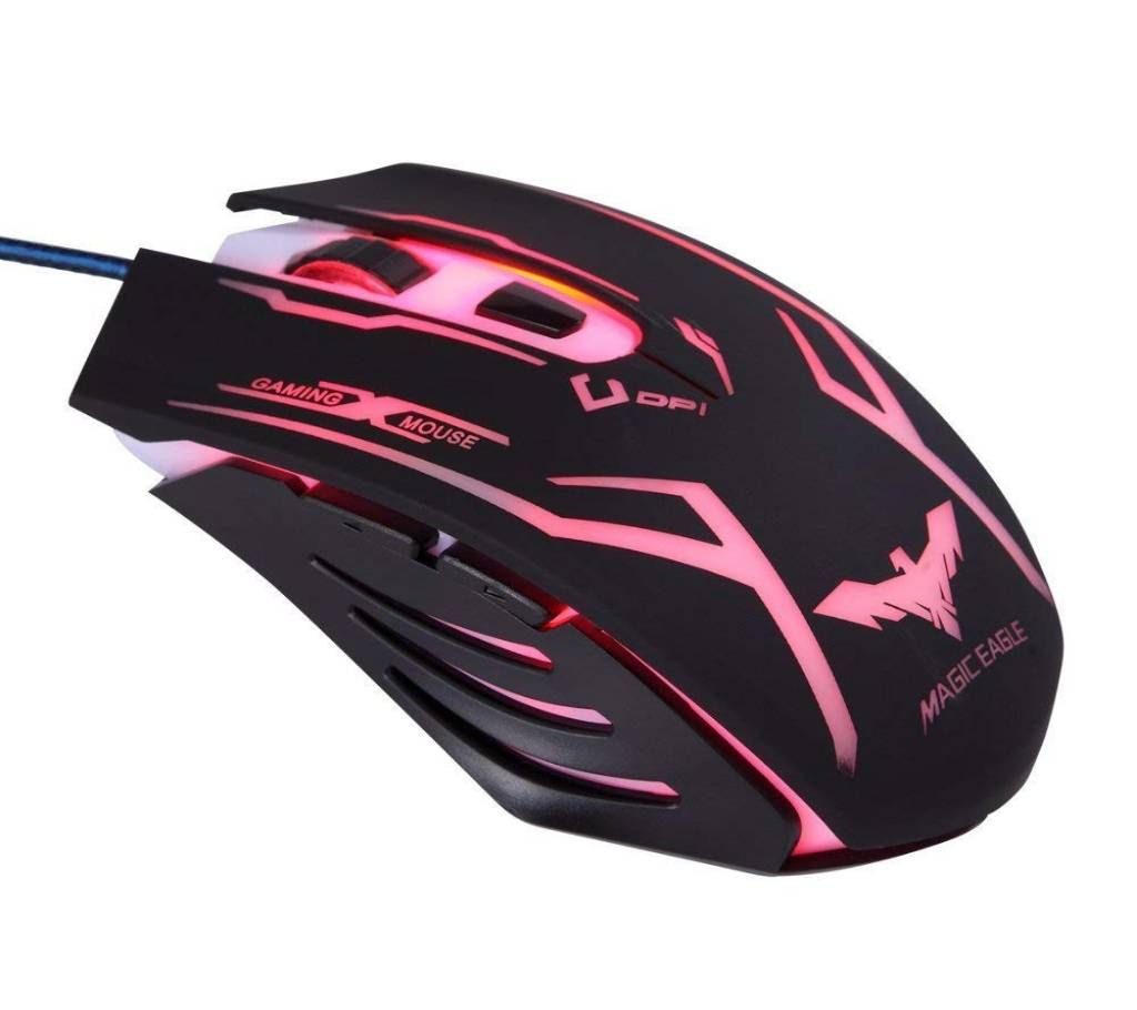 HABIT 6 Keys Lighting Gaming Optical Mouse USB MS801