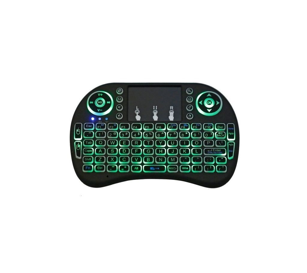 Mini LED Light Wireless Keyboard with Touchpad