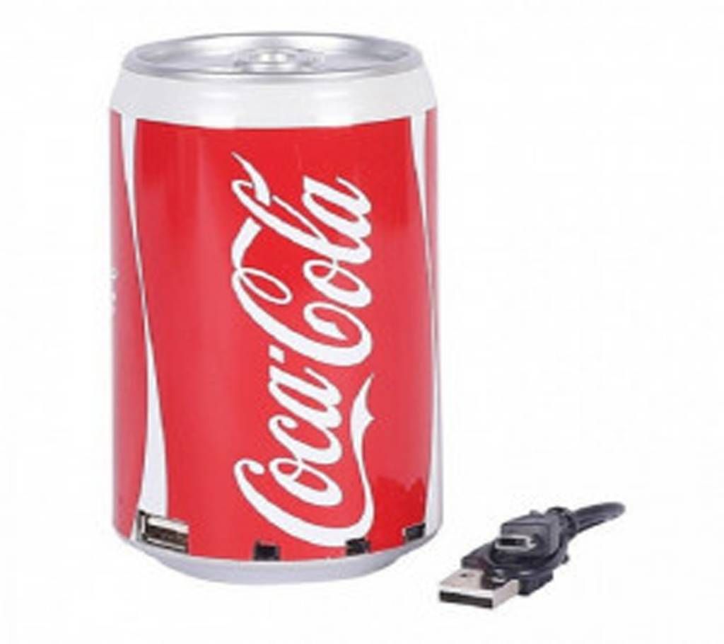 Coca Cola Can Rechargeable Speakers MP3 FM Radio USB 