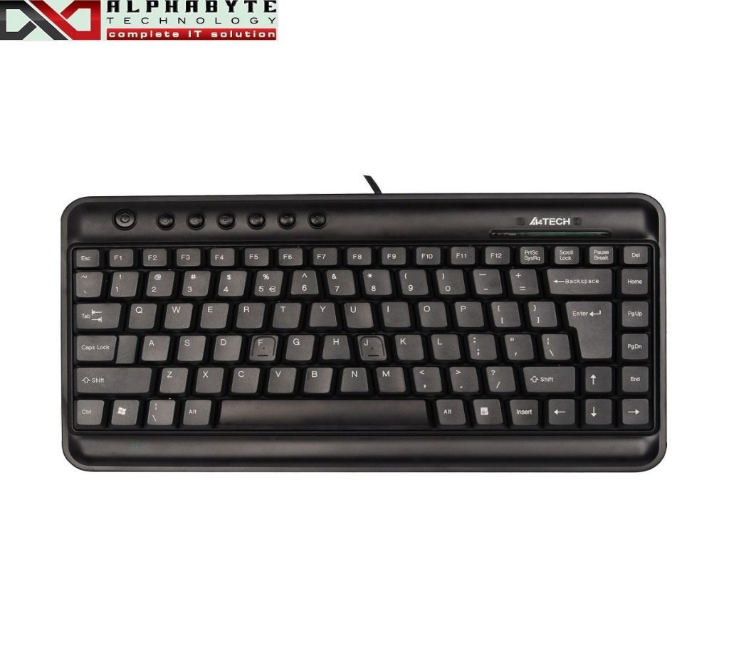 A4 Tech KLS-5 X-Slim Black USB Multimedia Keyboard with Bangla
