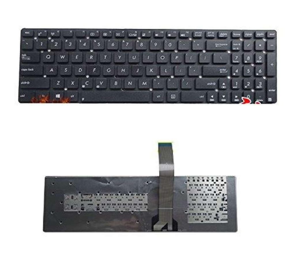 New US Keyboard without frame For ASUS K55A A55C R500 R700 A55 K55 K55DE K55N K55VJ A55V K55V A55VM A55VD K55VD R500v R700V Laptop Replacement Keyboar
