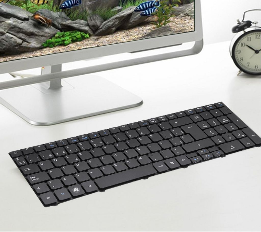 Mechanical Keyboard Metal For Acer Aspire 5250 5251 5252 5253 5349 5551G-Black