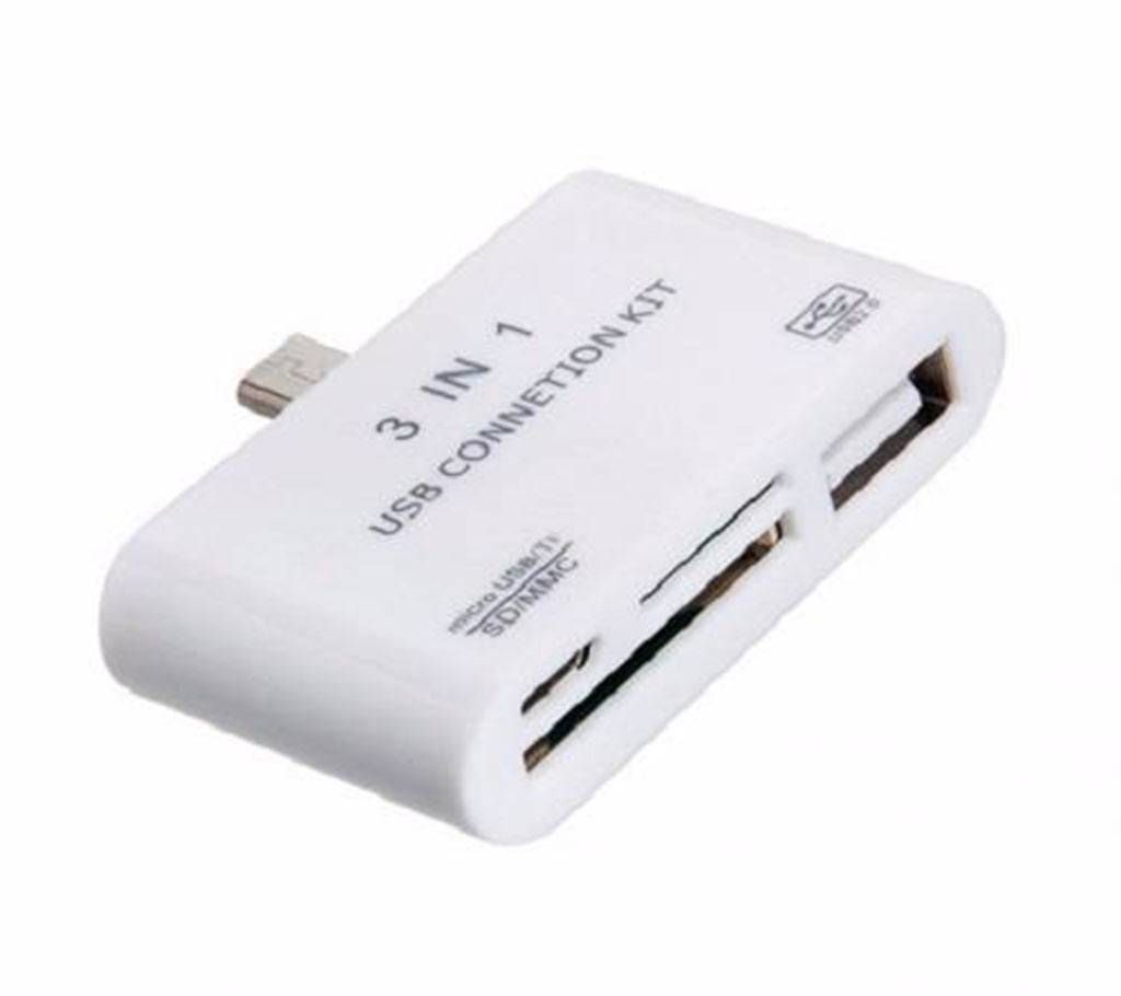 3-in-1 OTG Smart Card Reader