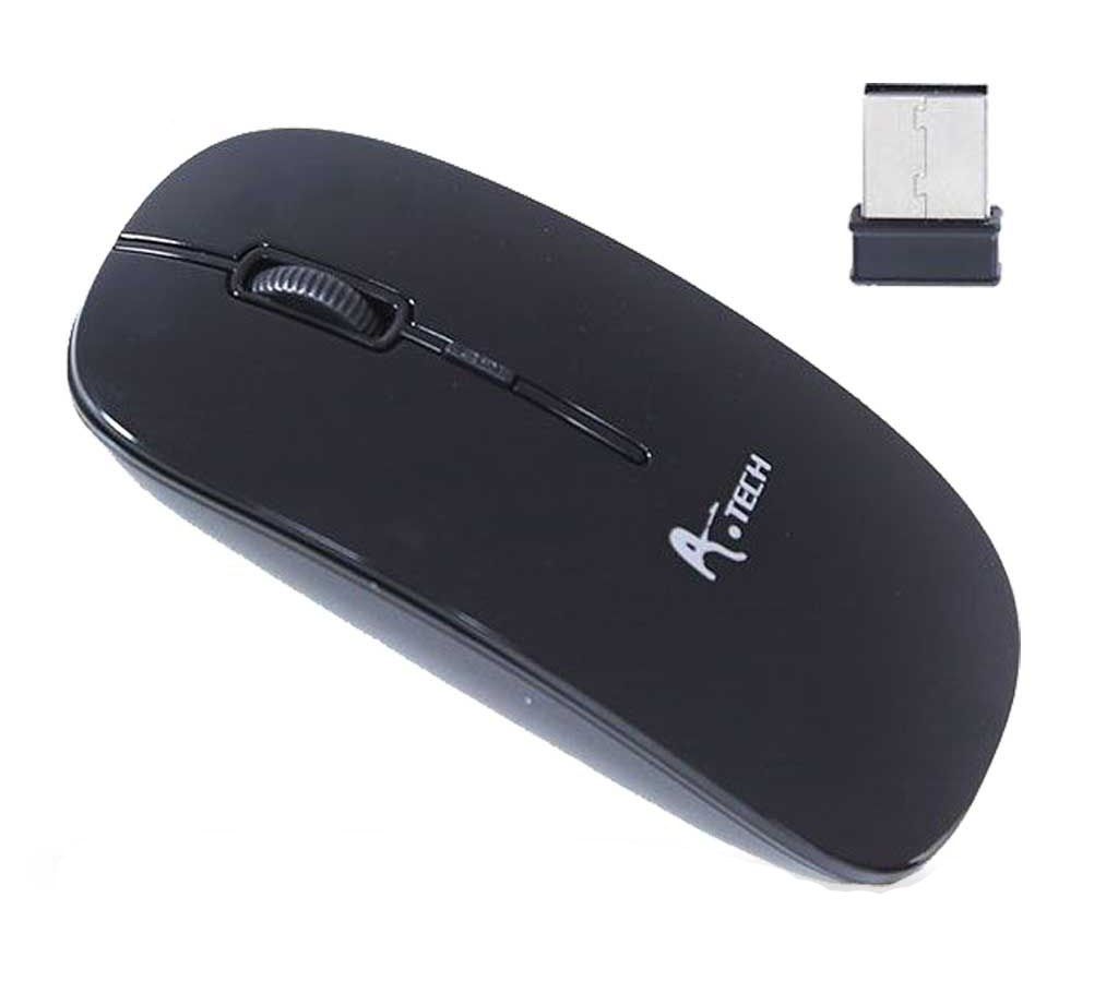 A.Tech Wireless Mouse, Nano Receiver, 10M Range, 800 or 1600 DPI