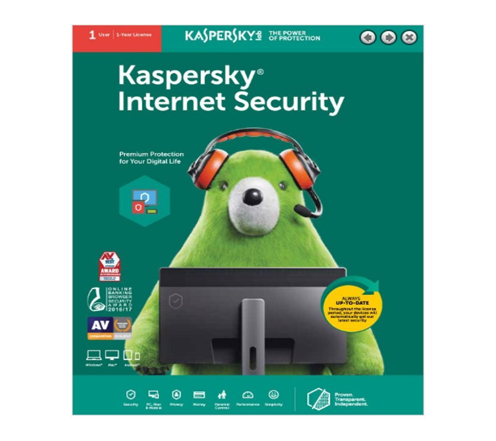 Kaspersky Internet Security (1 User | 1 Year License)