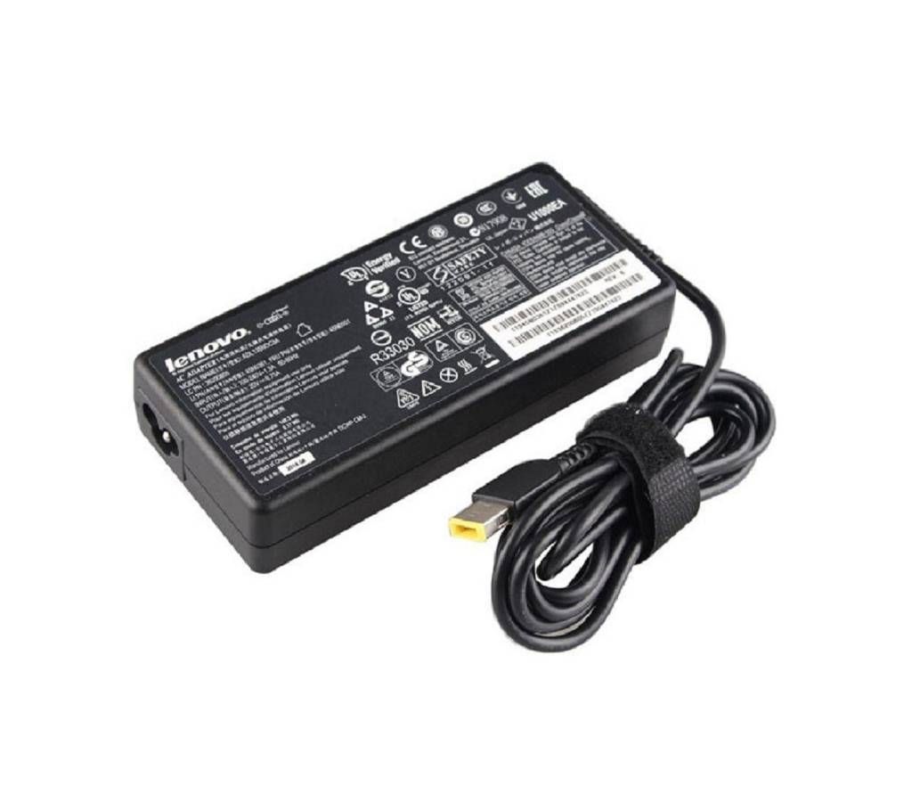 Lenovo 20V 3.25A Yellow USB Pin Laptop Adapter - Black