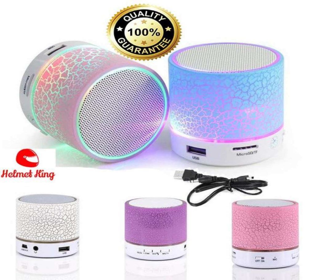 Wireless Bluetooth LED Speaker TF USB FM Portable Music Mini Speaker