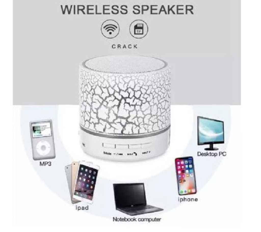 White MINI Wireless Bluetooth Speaker Portable Subwoofer Colorful USB Speakers Music Sound Box Hand-free call LED Speaker