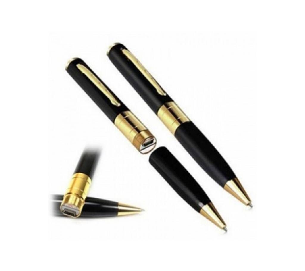 Ashraf InternationalSpy Pen Camera HD 32GB Memory Card Supported - Black and Golden