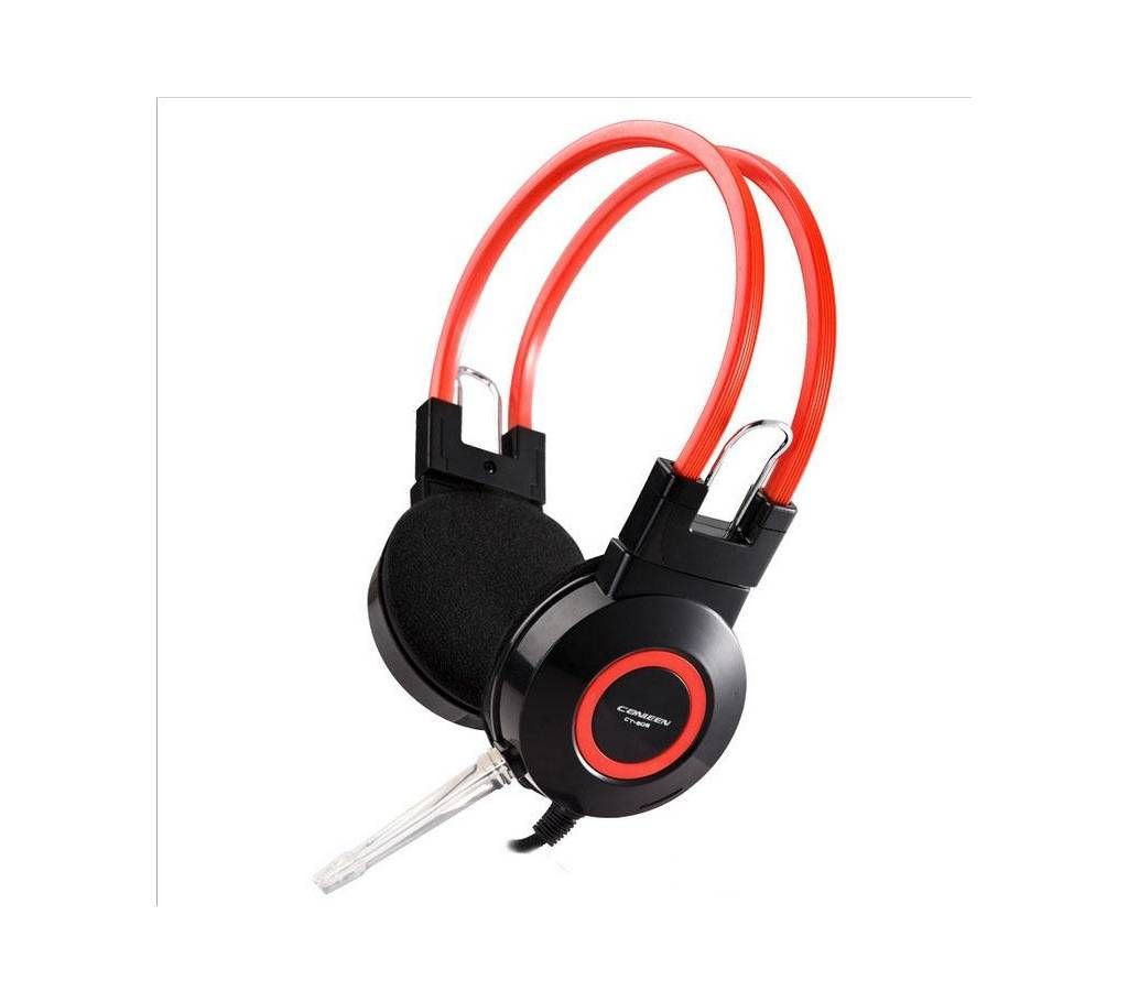Canleen Stereo Headphone CT-606 - Red & Black