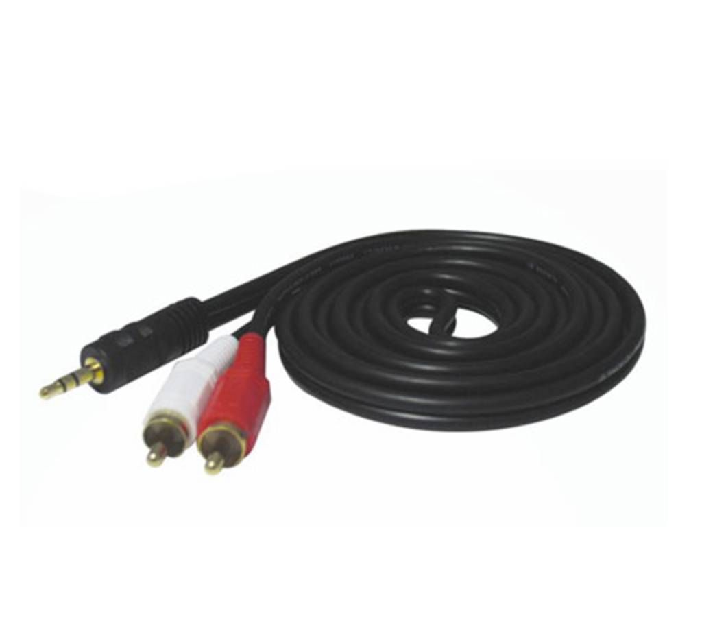 High Grade Audio Video Male to Male 2 RCA 1:2 Extention Cables 20M