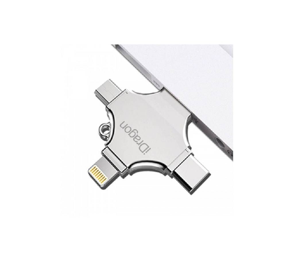4 In 1 Pen Drive 64GB Built-In