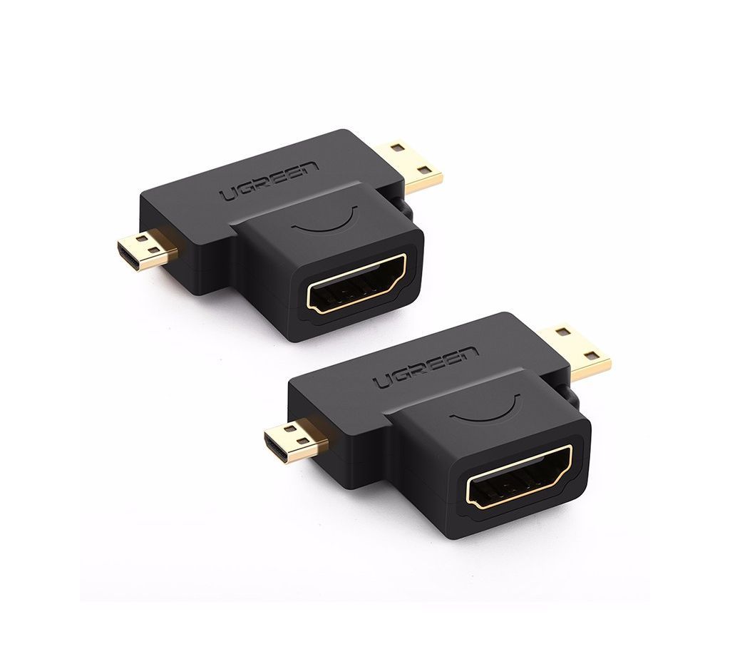 UGREEN Micro HDMI+Mini HDMI male to HDMI female adapter