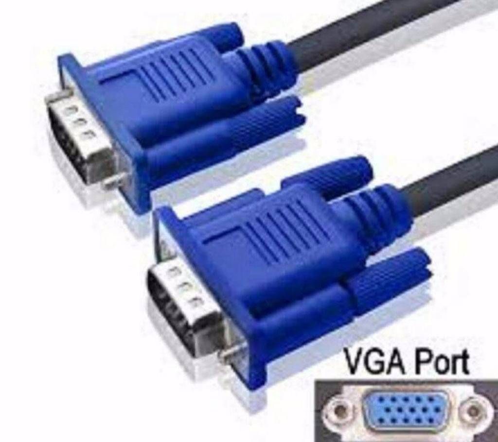 Gold Connector Flat VGA Cable