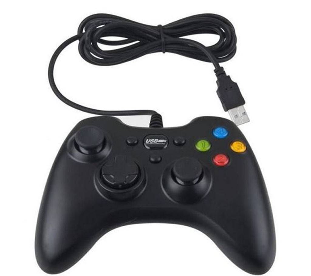 Wired USB PC Gamepad Vibrating Joystick for Computer Xbox Style