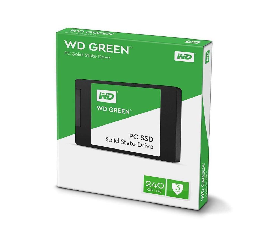 Western Digital 240GB Green 2.5 Internal Solid State Drive- Green