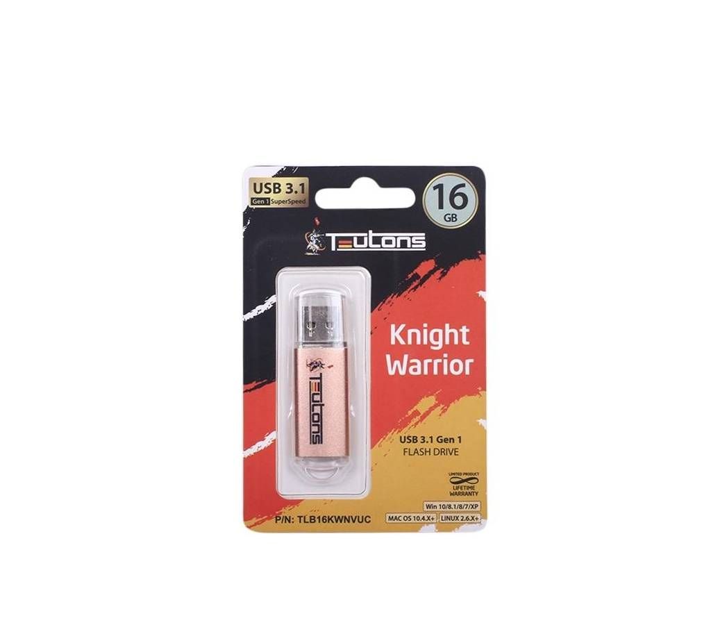 TEUTONS Knight Warrior 16GB Pendrive - Rose Gold 