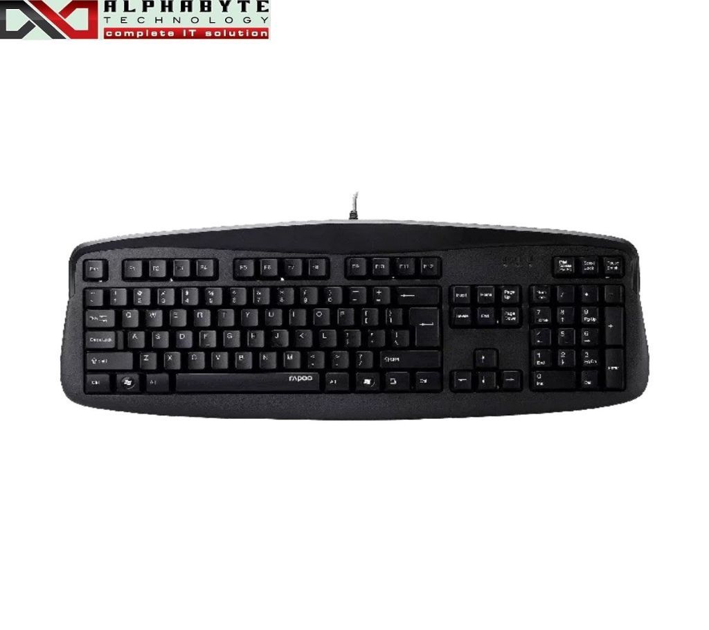 Rapoo N2500 Black USB Keyboard with Bangla