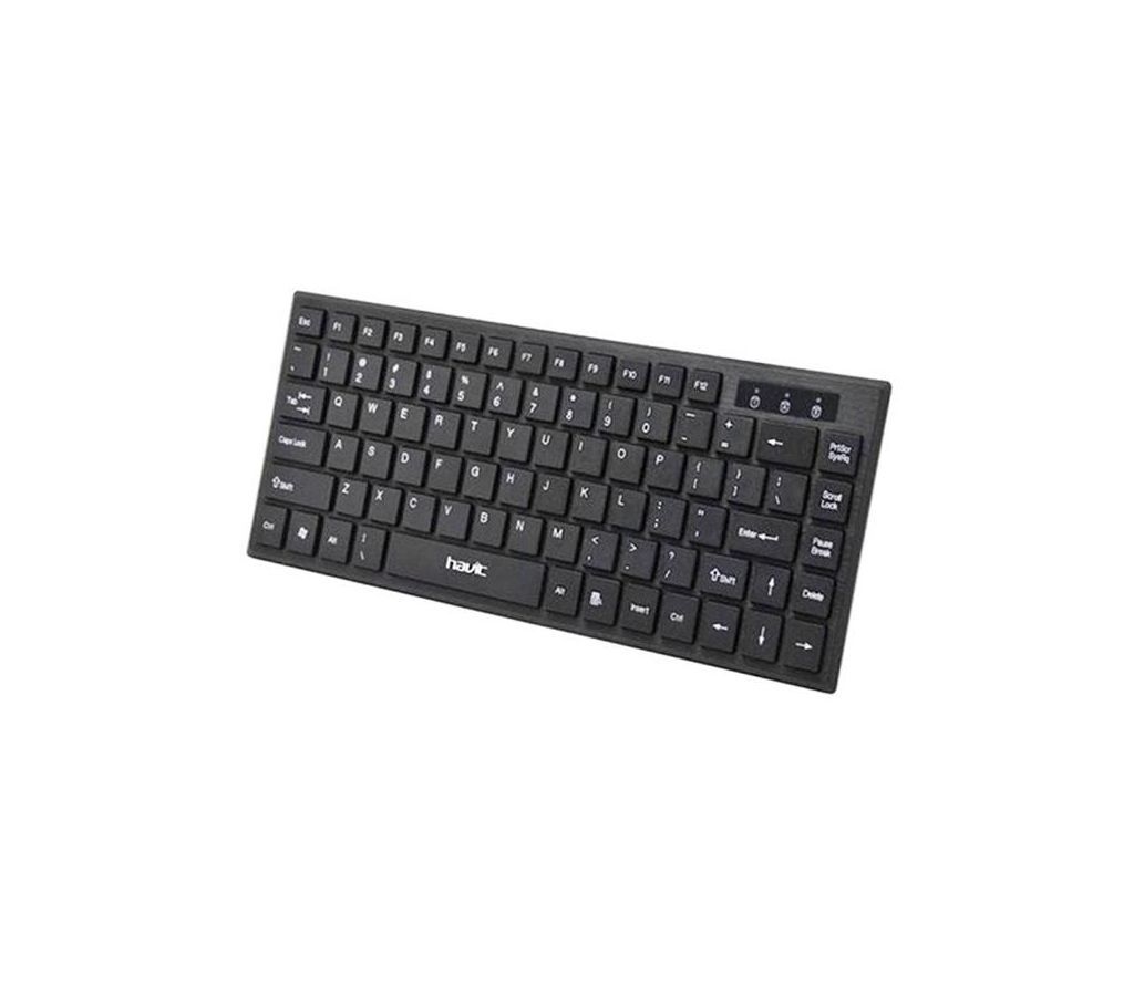 HV-KB329 - USB Mini Keyboard - Black