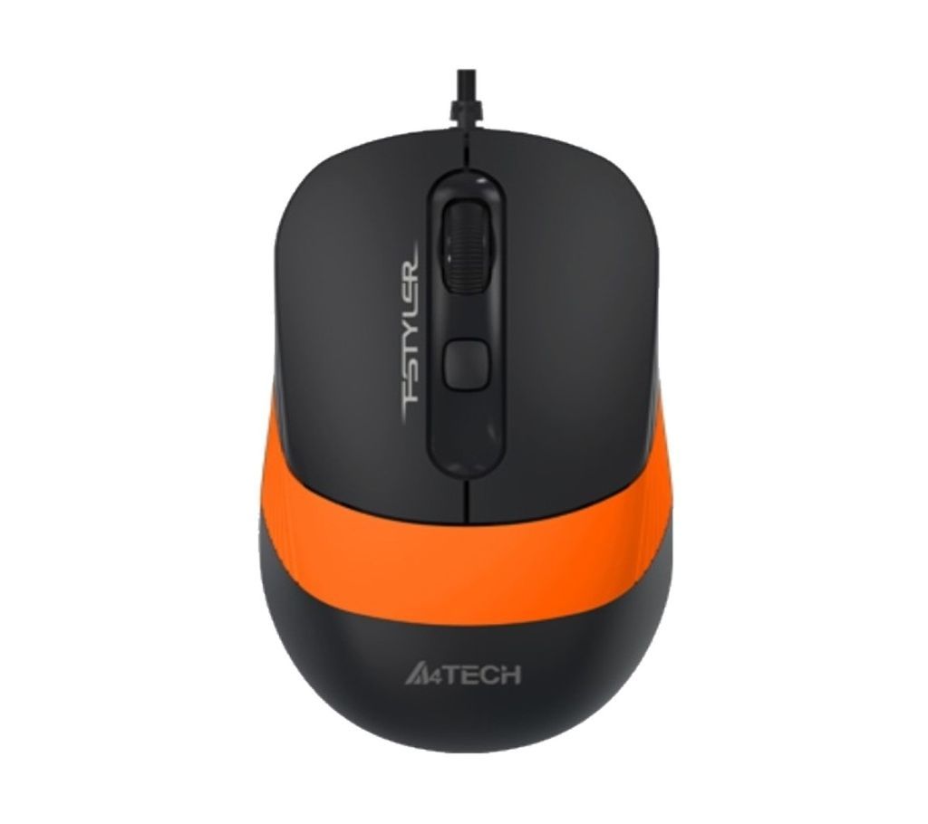 A4tech FM10 Fstyler Wired Optical Mouse Black-Orange